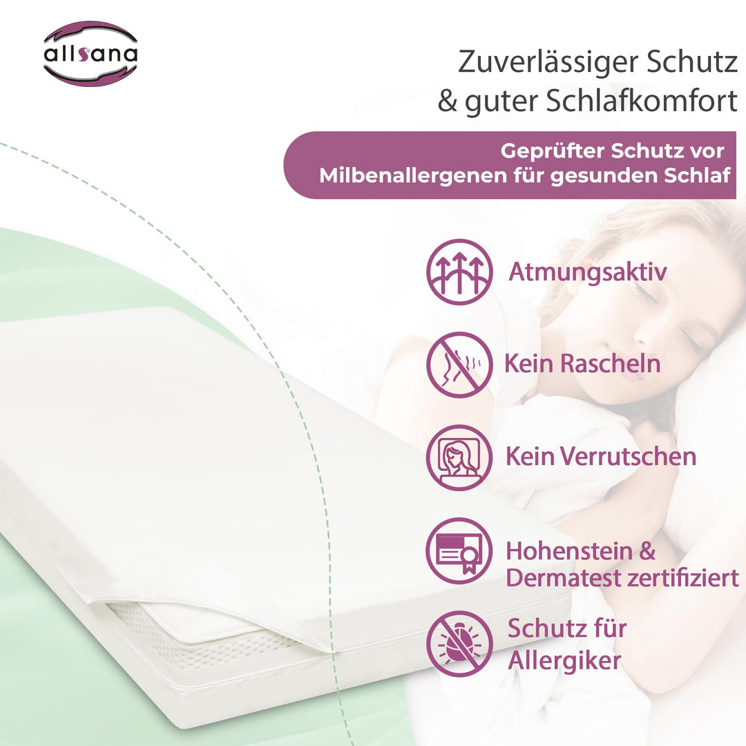 Matratzenbezug Milbenschutz Encasing 80x200x20 cm für Allergiker - Bild 5