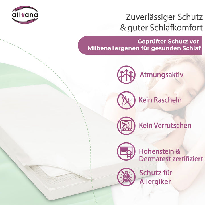 Matratzenbezug Milbenschutz Encasing 80x200x20 cm für Allergiker - Bild 5