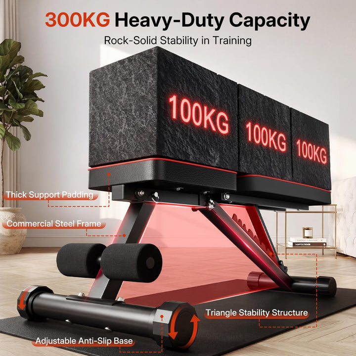 Hantelbank verstellbar klappbar 300 kg 11 Positionen Home Gym - Bild 2