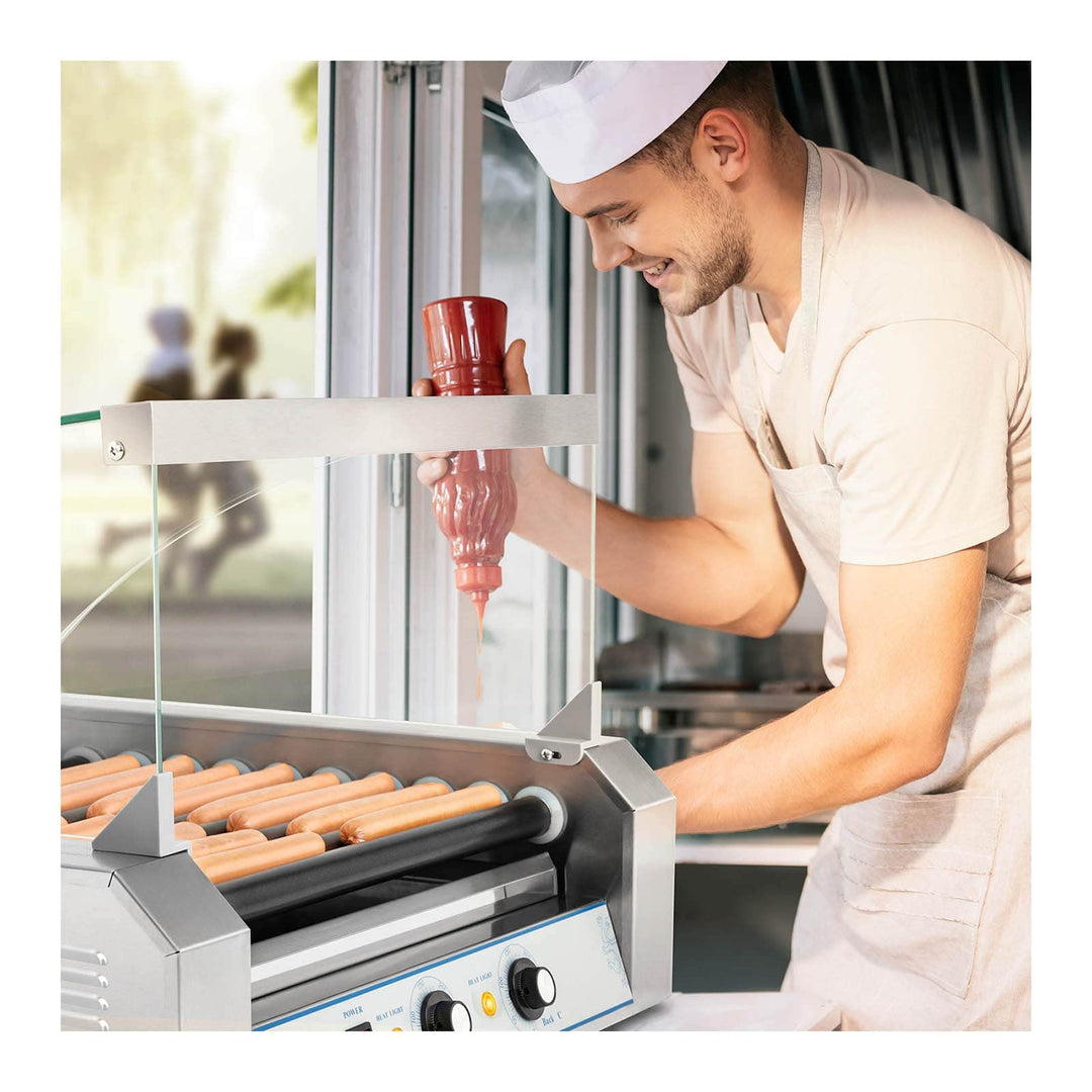 Würstchengrill Profi 11 Teflonwalzen 2.200 W für bis zu 20 Hot Dogs - Bild 4