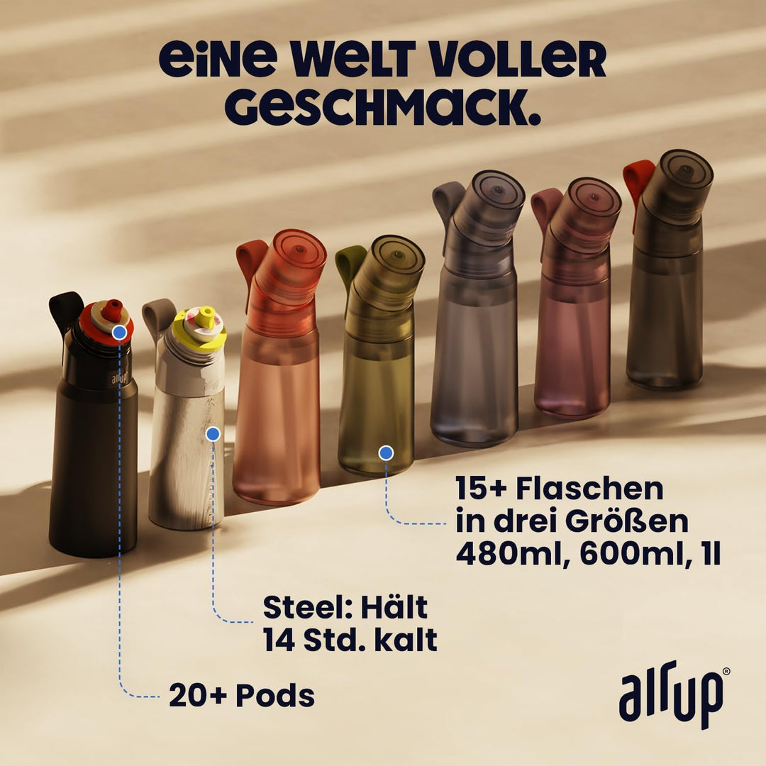 Trinkflasche mit Duft-Pods 600 ml Lavendel Set mit 5 Pods zuckerfrei - Bild 8
