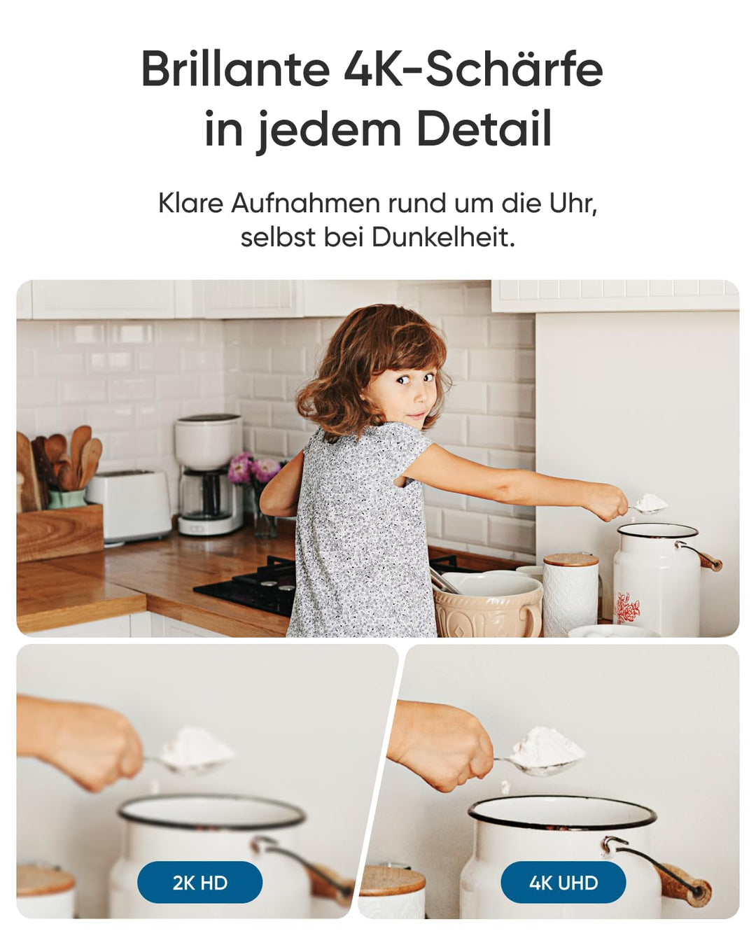 Innenkamera 4K UHD mit Farb-Nachtsicht, KI-Tracking &amp; HomeKit - Bild 2