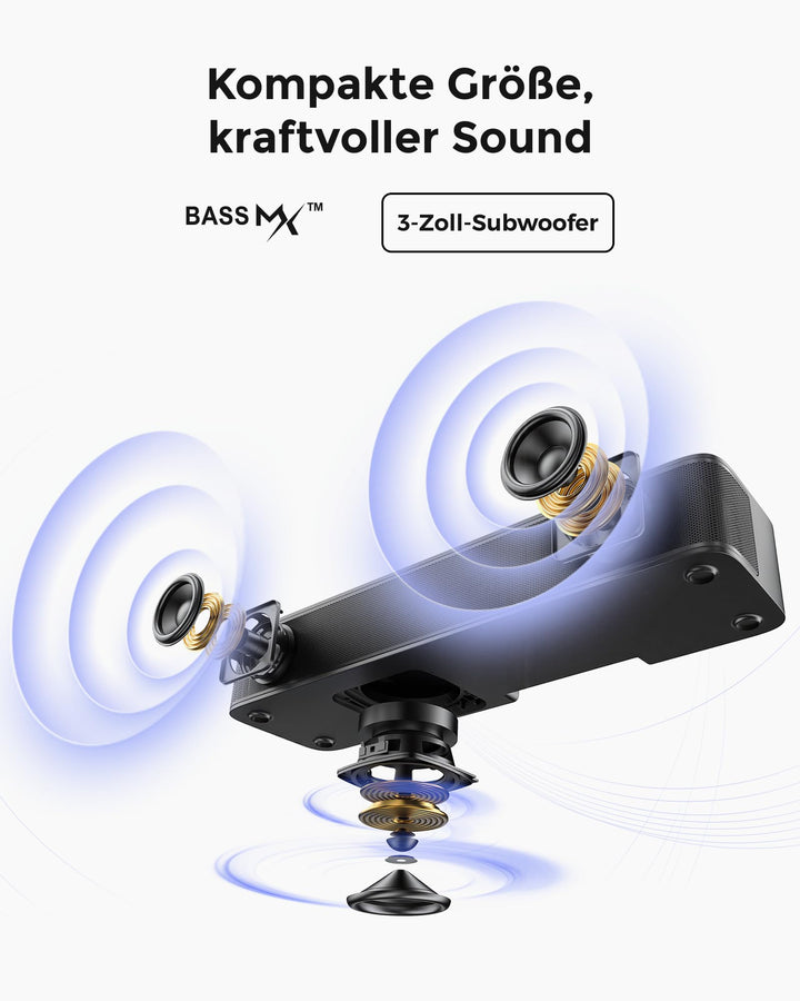 Soundbar 2.1 mit integriertem Subwoofer 132W Bluetooth 5.4 - Bild 3