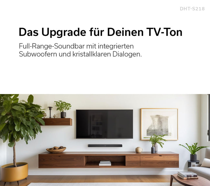 Soundbar 2.1 Dolby Atmos mit integrierten Subwoofern, 60mm flach - Bild 3