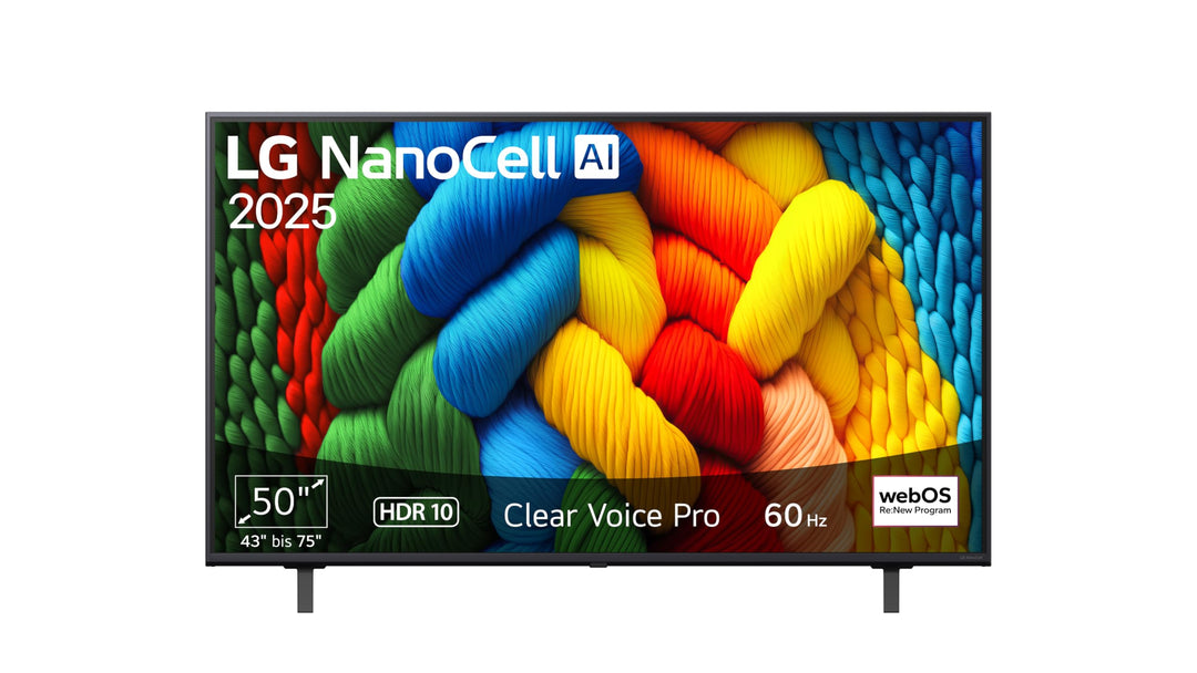 4K NanoCell TV 43 Zoll AI-Prozessor webOS 25 HDR Gaming