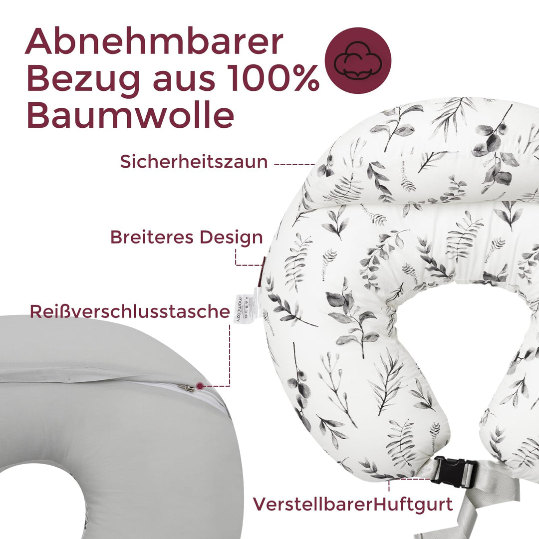 Stillkissen mit Sicherheitsumrandung Memory-Foam 53x65x31cm Seitenschläfer - Bild 6