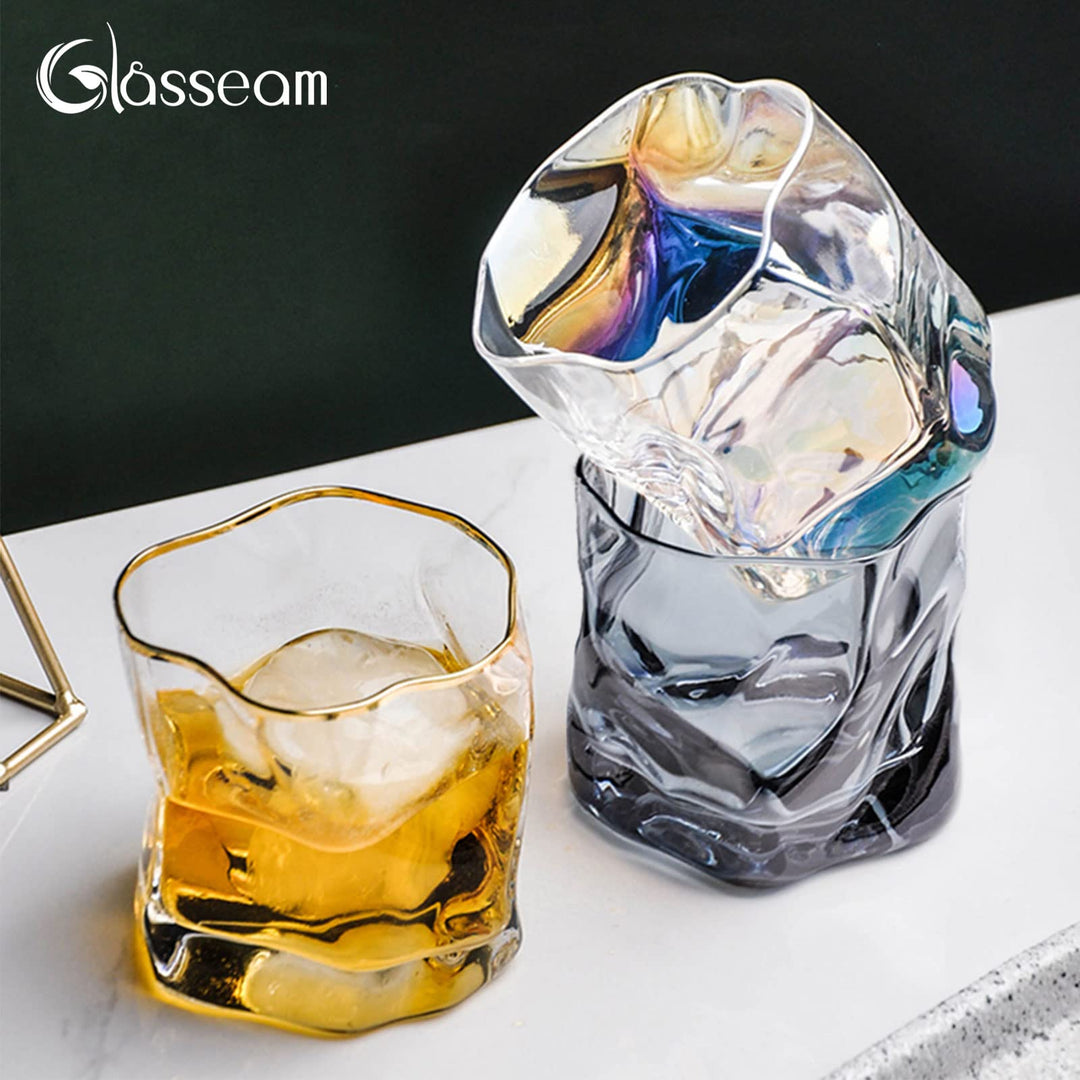 Whisky Tumbler Gläser 6er-Set mit Rillenstruktur für Bar &amp; Zuhause - Bild 3