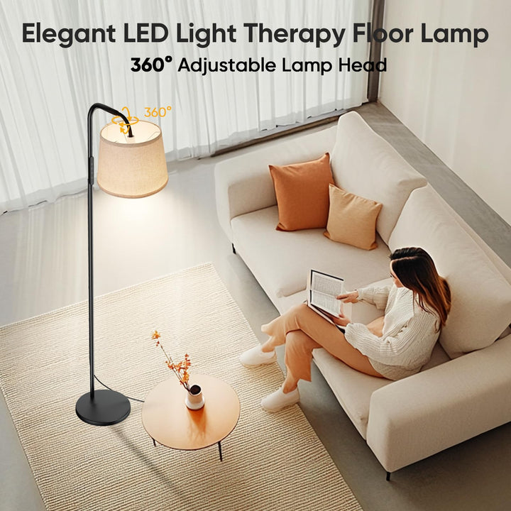 Lichttherapie-Stehlampe 10000 Lux UV-frei mit Timer und Fernbedienung - Bild 6