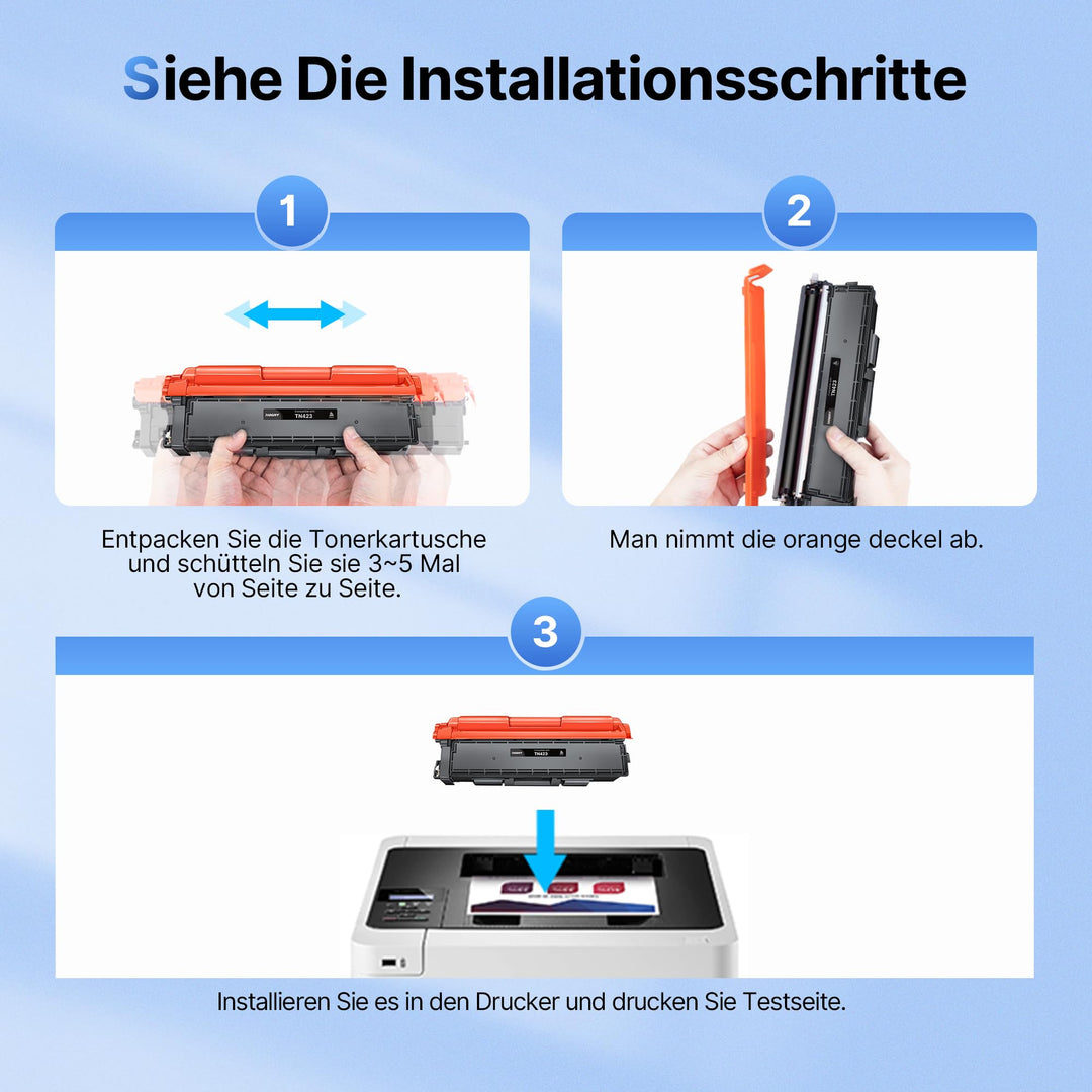 Toner-Set TN-423 kompatibel 4-farbig für Brother MFC/HL/DCP - Bild 7