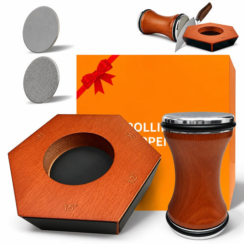 Rollschleifer Messerschärfer 6 Winkel mit 4 Diamantscheiben 400/1000