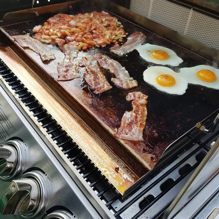 Plancha Grillplatte Edelstahl 51x32cm für Gasgrill antihaft - Bild 4