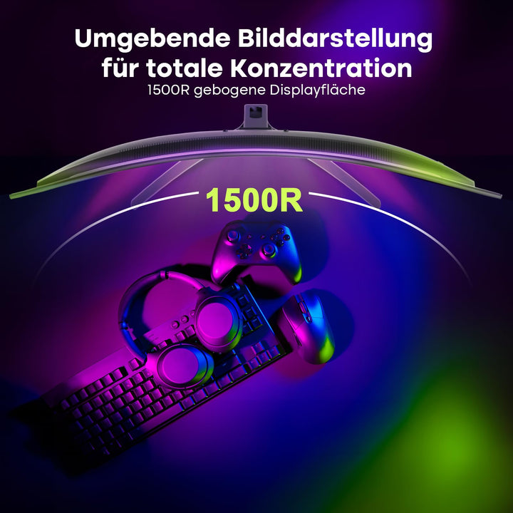Curved Gaming Monitor 27 Zoll 240Hz VA 1ms mit HDR und Adaptive Sync - Bild 7