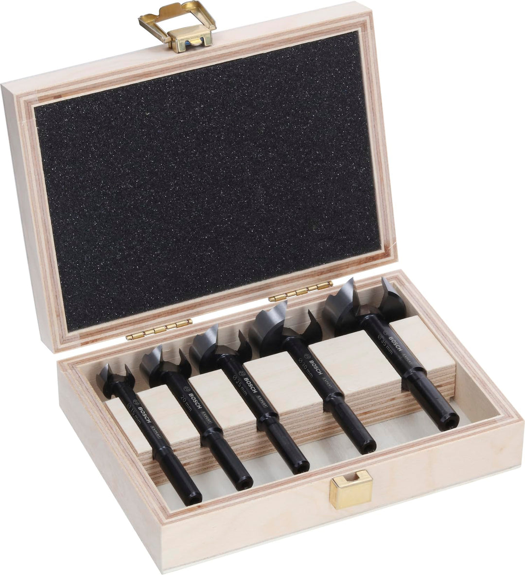 Forstnerbohrer Set 5-tlg. Holz für Sacklöcher Hart- und Weichholz