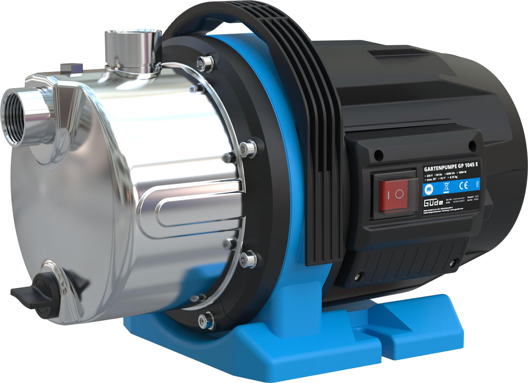 Gartenpumpe Edelstahl 1000 W 4500 l/h für Bewässerung und Teiche