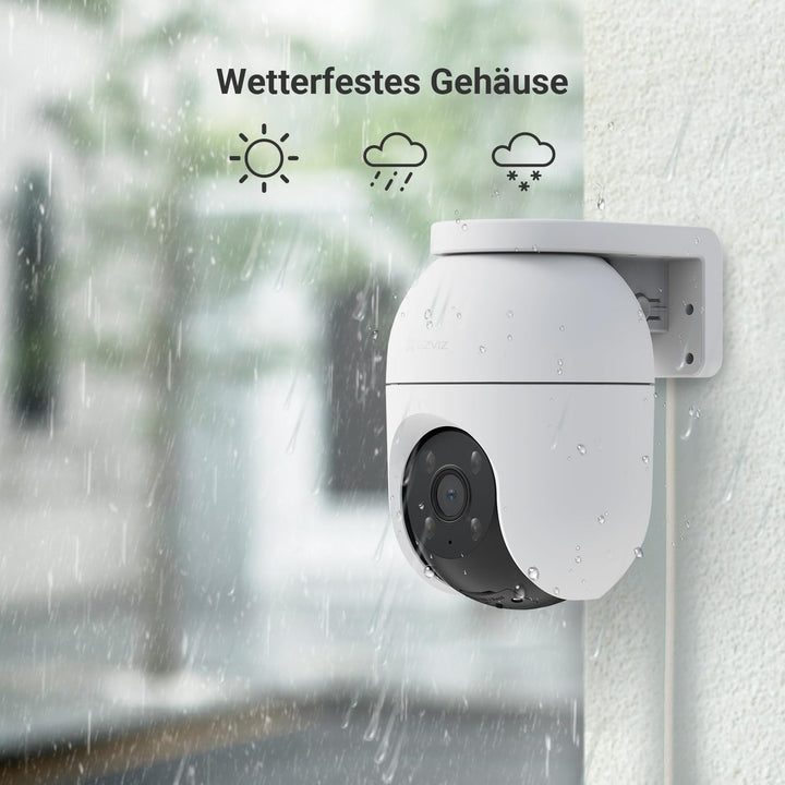 Outdoor WLAN IP Kamera 1080p 360° mit Farbnachtsicht 2er Set - Bild 9