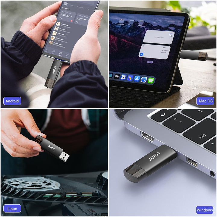 USB-Stick 256 GB 2-in-1 USB-A &amp; USB-C 3.0 OTG für Android - Bild 5