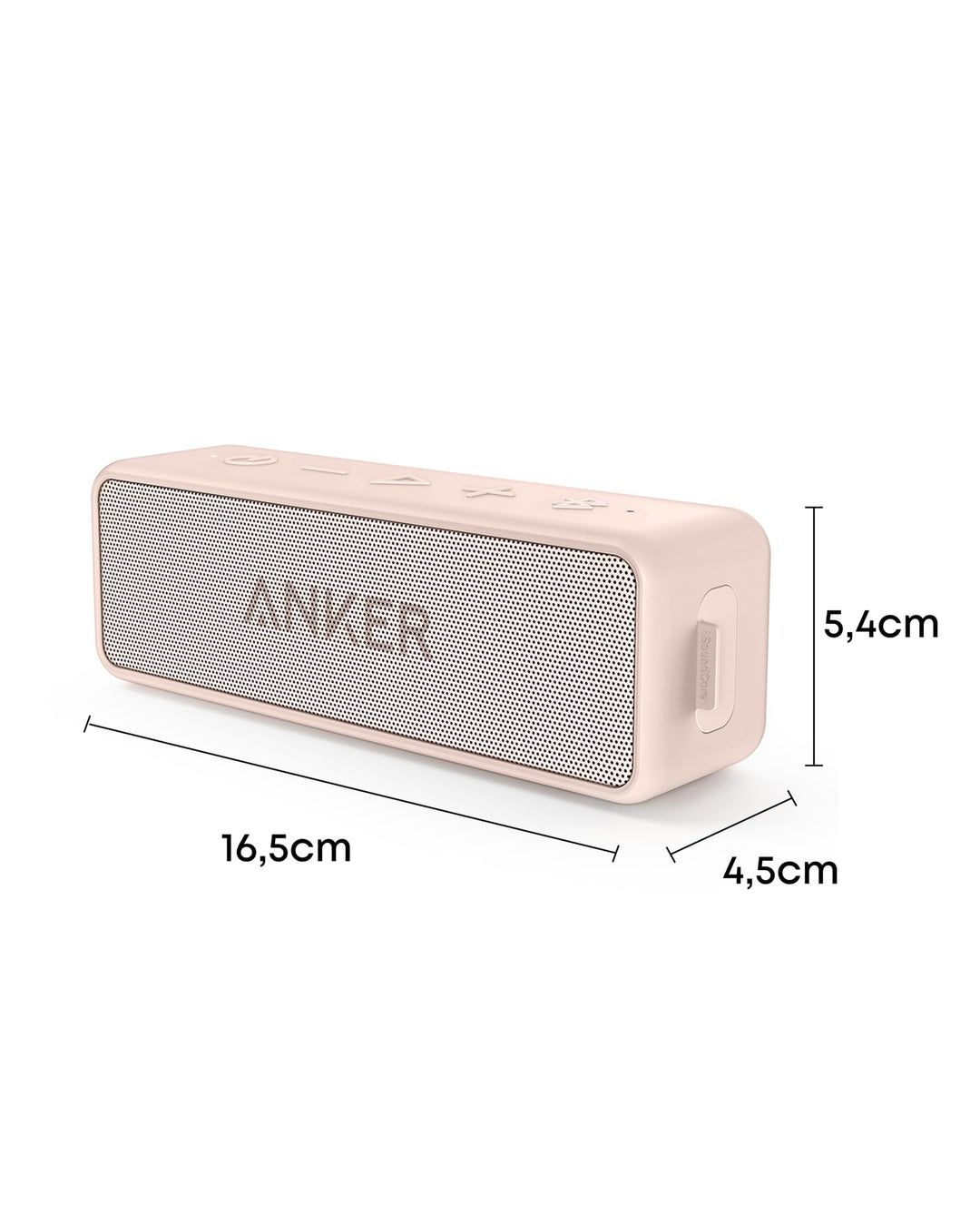 Bluetooth Lautsprecher wasserdicht IPX7 20h Akku Pink/Brown - Bild 8