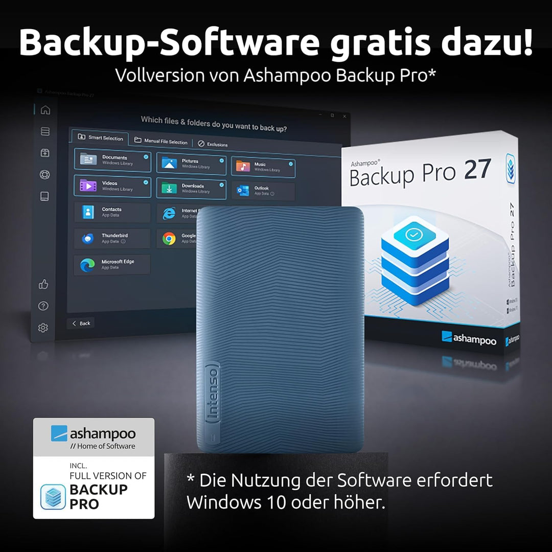 Externe Festplatte 2 TB USB 3.2 Plug &amp; Play für PC, Mac, Laptop - Bild 6