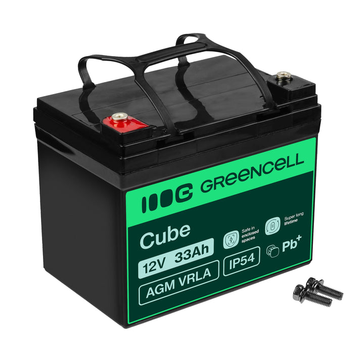 AGM Blei-Akku 12V 33Ah wartungsfrei für Solar, Boot &amp; Rasentraktor - Bild 3