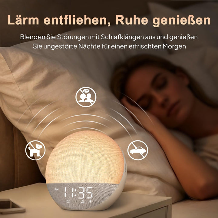 Lichtwecker mit Sonnenaufgang-Simulation Bluetooth 5W RGB 18cm - Bild 4