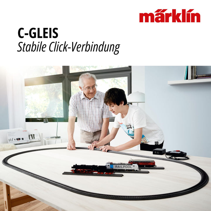 Modellbahn C-Gleis gerades Gleis H0 Spur 229mm 10er Set - Bild 2