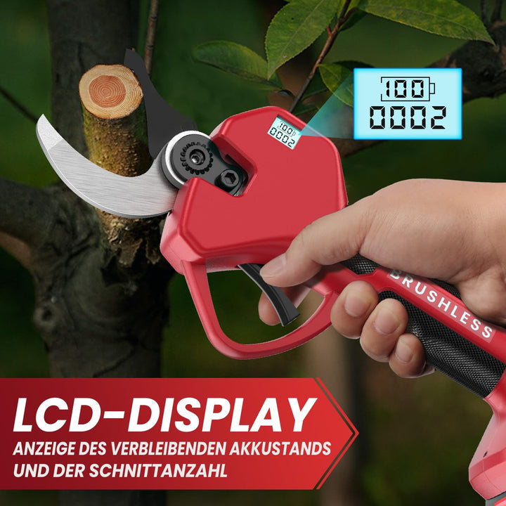 Akku-Astschere Bürstenlos 50mm Schnittbreite mit LCD-Anzeige 2x2000mAh - Bild 4