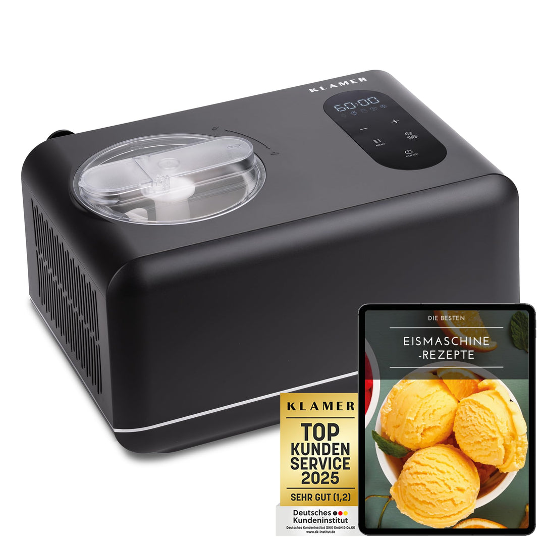 Eismaschine 3-in-1 Slush Frozen Yogurt Sorbet 1,5 L 150 W Schwarz