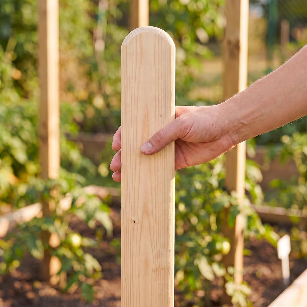Zaunlatten Fichte roh 15 Stück 100 cm für Garten und Beet - Bild 5
