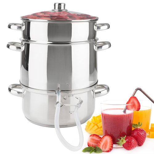 Dampfentsafter Edelstahl 15 L Induktionsgeeignet Ø 26 cm