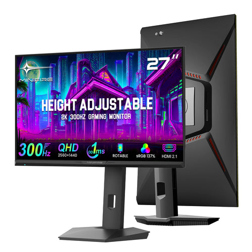Gaming Monitor 27 Zoll QHD 300Hz Fast-IPS 1ms fuer PC und Konsole