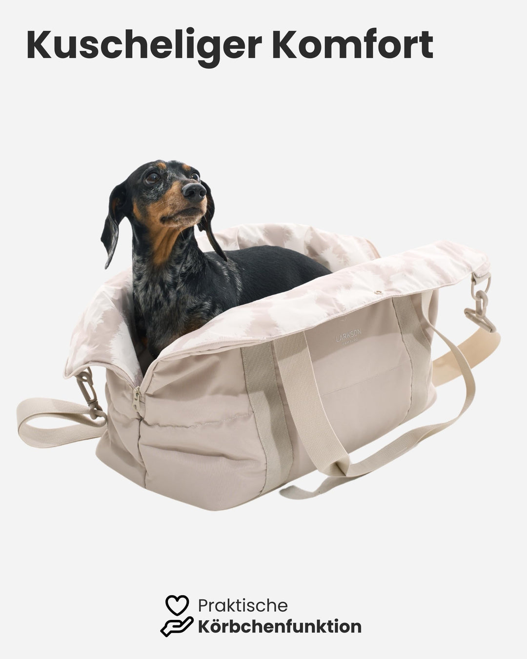 Hundetragetasche 2-in-1 Körbchen für Hunde &amp; Katzen bis 10 kg - Bild 5