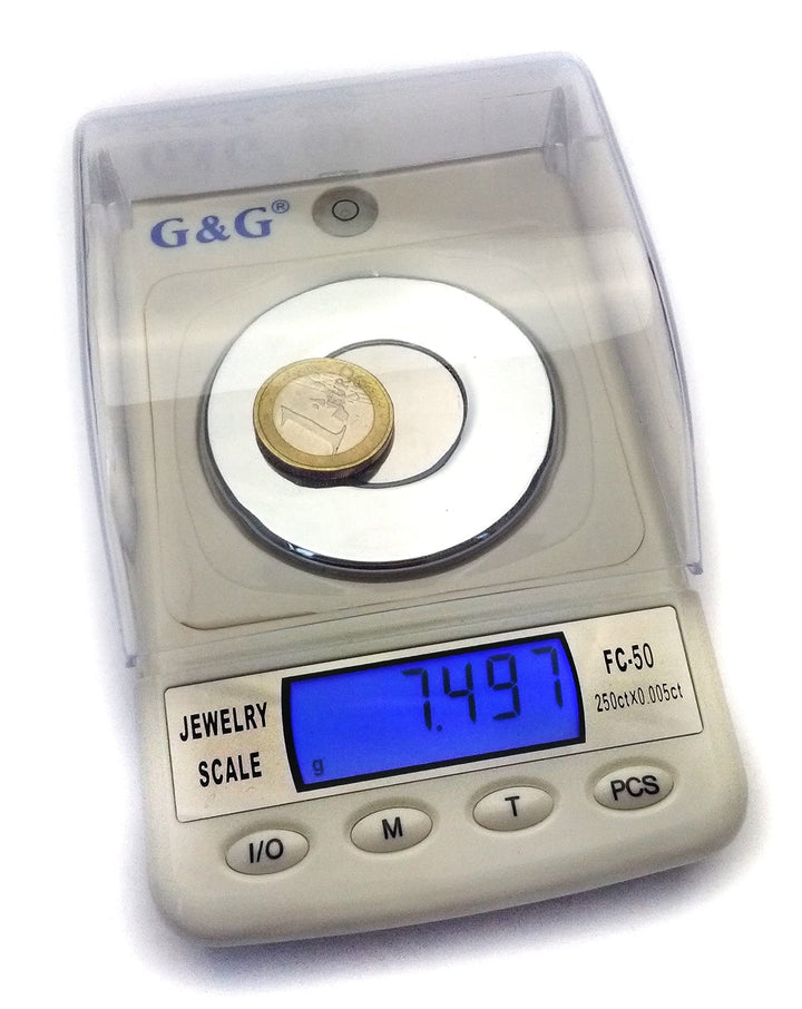 Feinwaage digital 50g / 0,001g mit Kalibriergewichten und Wiegeschale - Bild 8