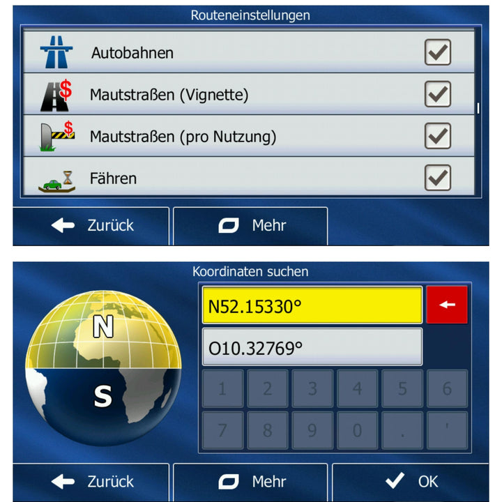 GPS Navigationsgerät 9 Zoll für LKW Wohnmobil PKW 52 Länder - Bild 8