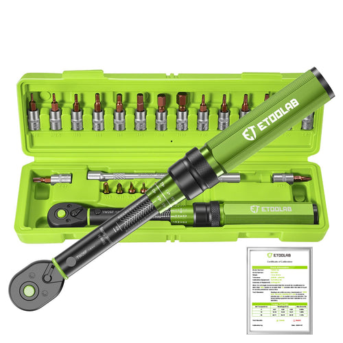 Drehmomentschlüssel Set 1/4 Zoll 1-26 Nm 25-teilig für Fahrrad