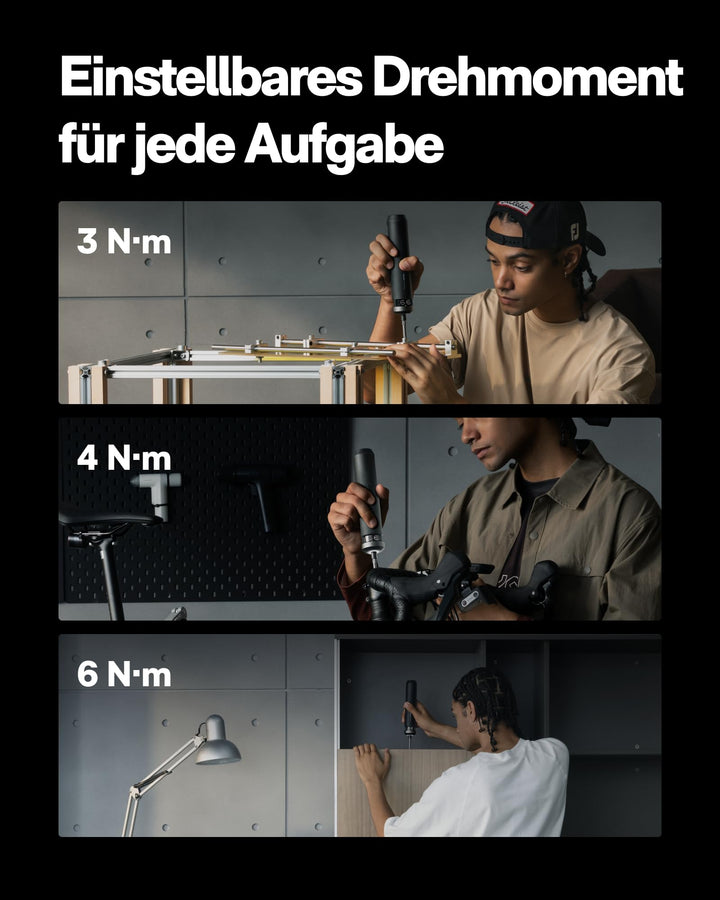 Elektrischer Schraubendreher Set 30 Bits USB-C mit Display - Bild 4