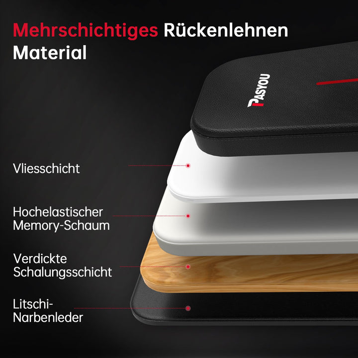 Hantelbank klappbar 10-fach verstellbar -11° bis 92° Heimgymnastik - Bild 3