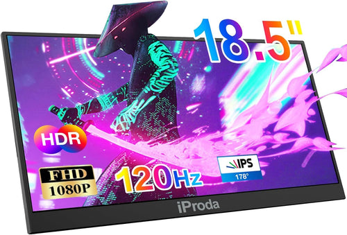 Tragbarer Monitor 18,5 Zoll Full HD 1080P 120Hz mit Standfuss
