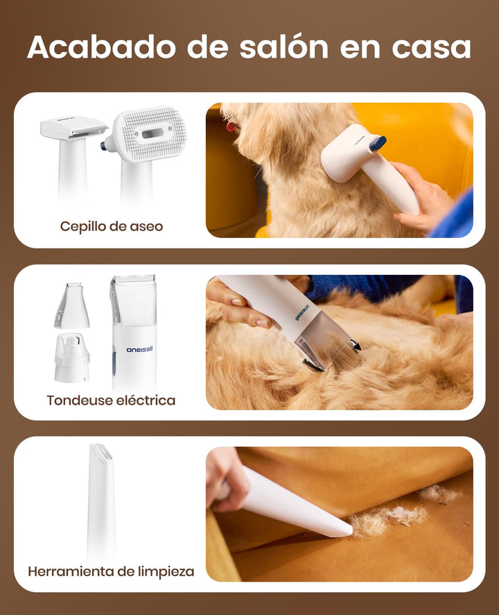 Hundeschermaschine mit Staubsauger 6-in-1 Set 2L Behälter - Bild 6