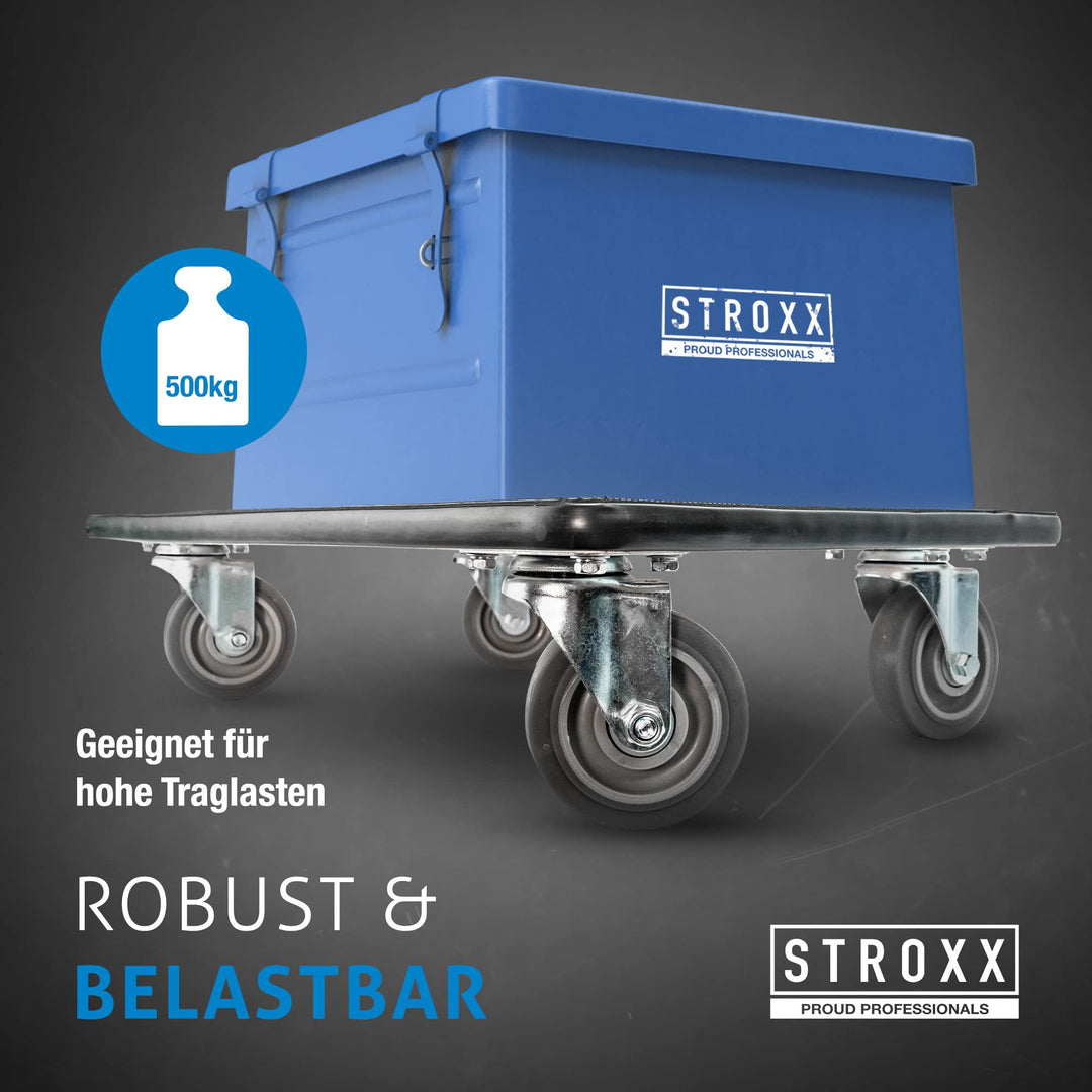Transportroller 500 kg Traglast 600x400mm rutschfest für Umzug - Bild 6