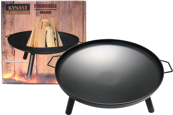 Feuerschale Eisen 58 cm schwarz mit 3 Füssen für Garten und Terrasse - Bild 6
