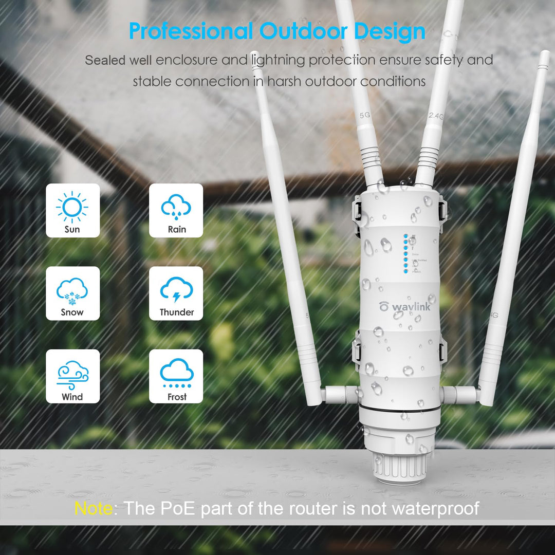 WLAN Outdoor Repeater AC1200 Mesh IP65 PoE Dualband 300m Reichweite - Bild 3