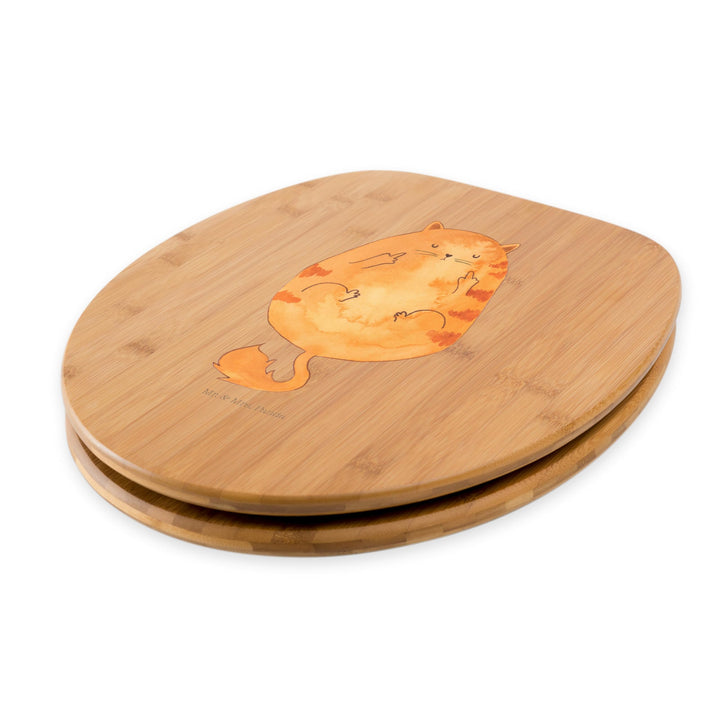 WC-Sitz Holz mit Katzenmotiv Frühaufsteher für Euro-WC - Bild 4