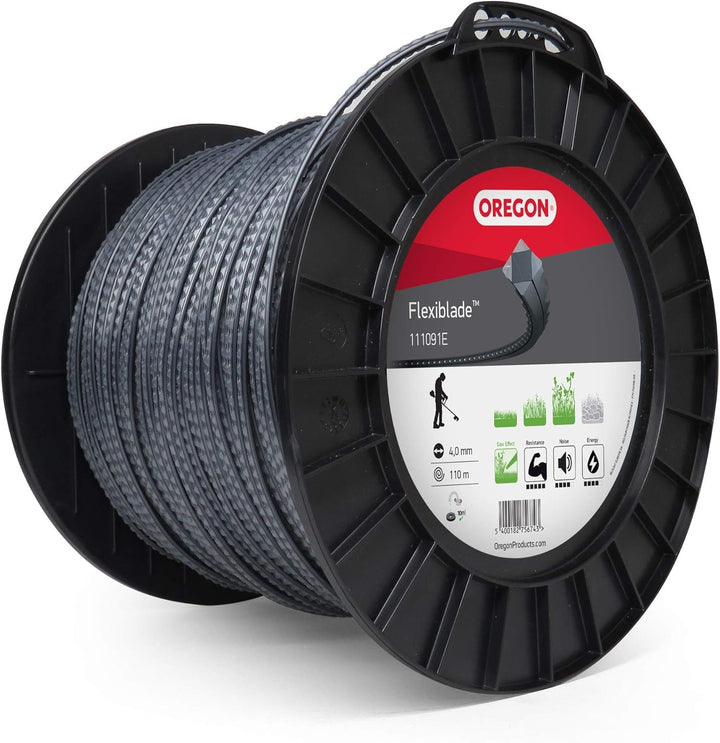 Nylon Mähfaden gezähnt 4 mm x 110 m für Rasentrimmer