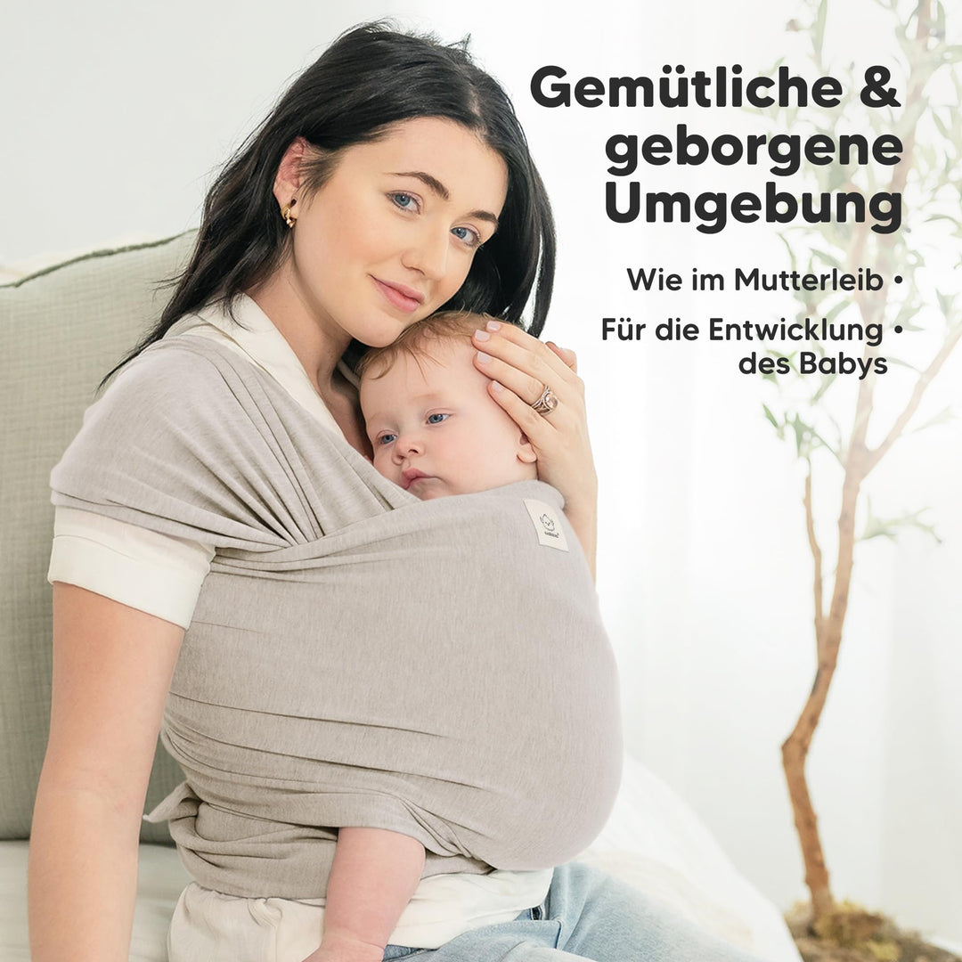 Babytrage-Tuch ab Geburt Elastisch Atmungsaktiv IHDI-zertifiziert - Bild 6