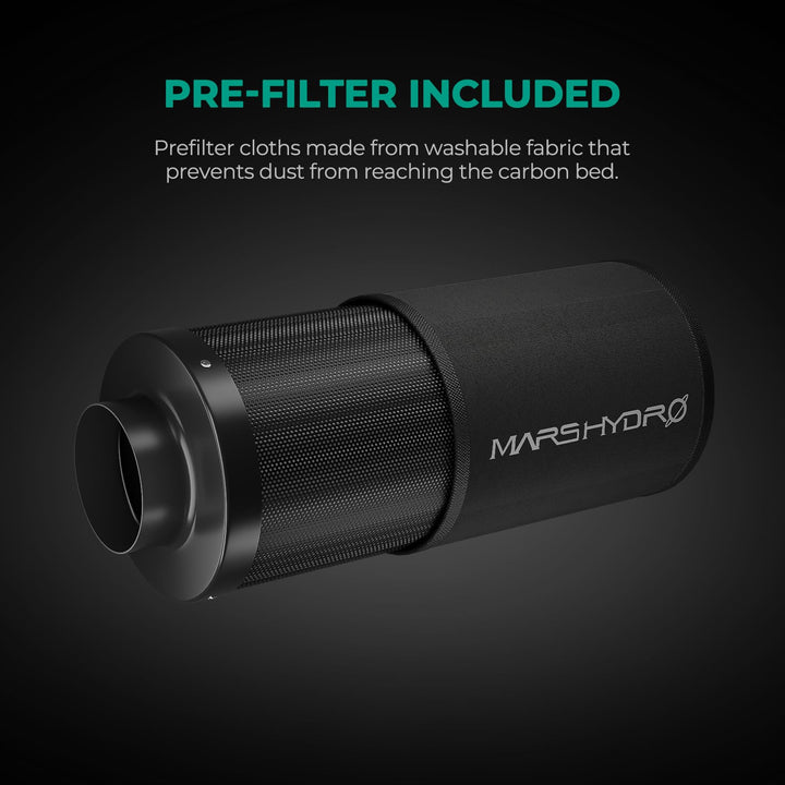 Aktivkohlefilter 100mm für Growzelt mit australischer Aktivkohle - Bild 6