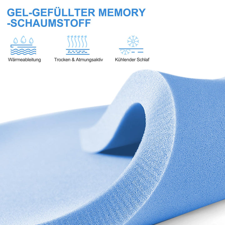 Kaltschaummatratze 90x200 7-Zonen Gel-Memory-Foam H3/H4 wendbar - Bild 5