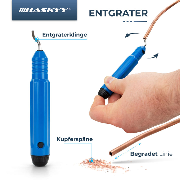 Taumelbördelgerät 5–19 mm für Klimaanlagen R407c/R410a im Koffer - Bild 8