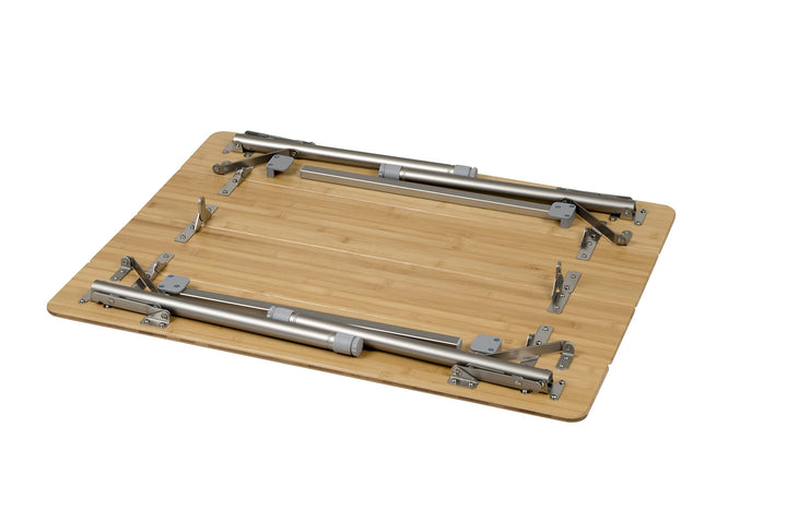 Campingtisch Bambus höhenverstellbar 43–65 cm Aluminium klappbar - Bild 10