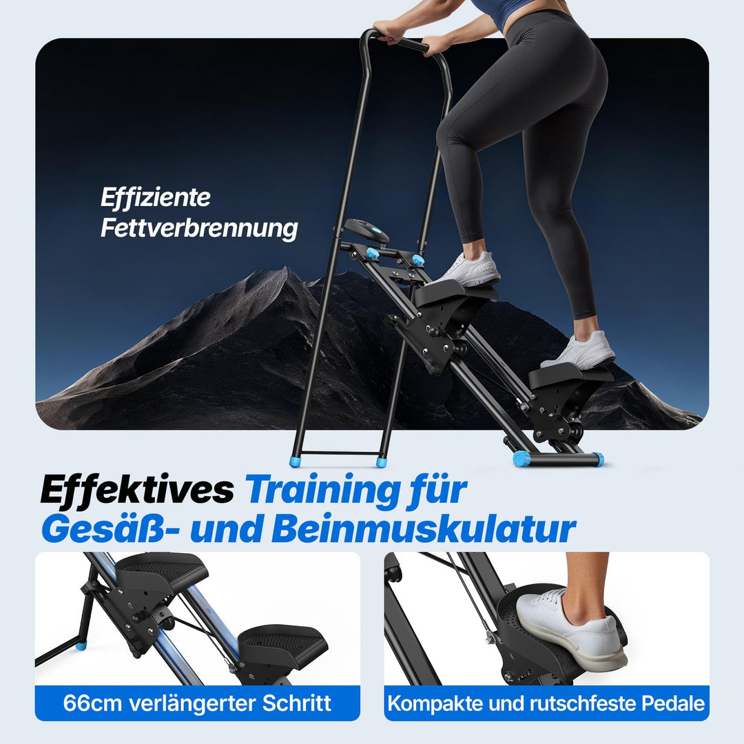 Stair Stepper Heimtrainer Vertikal mit LCD-Monitor und Lenker - Bild 3