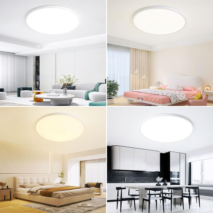 LED Deckenleuchte Flach Dimmbar Rund 48W Ø50cm mit Fernbedienung - Bild 6